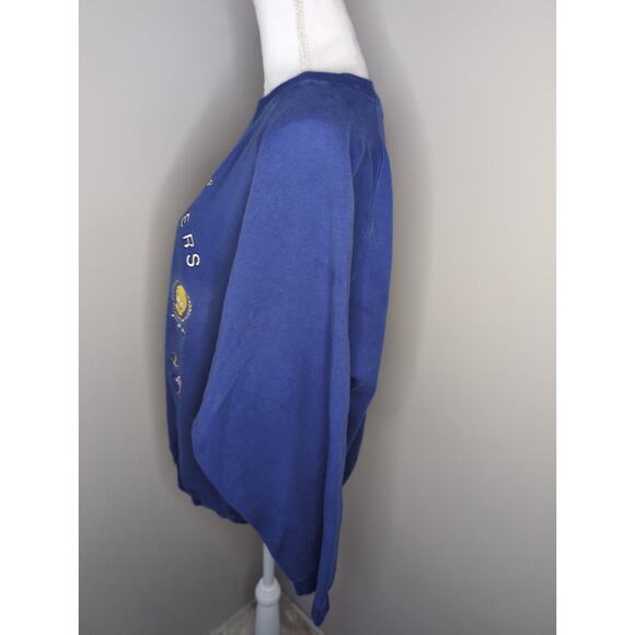 Warner Bros clothing Co vintage 90s Looney Tunes sailing sweatshirt pullover - Picture 5 of 8